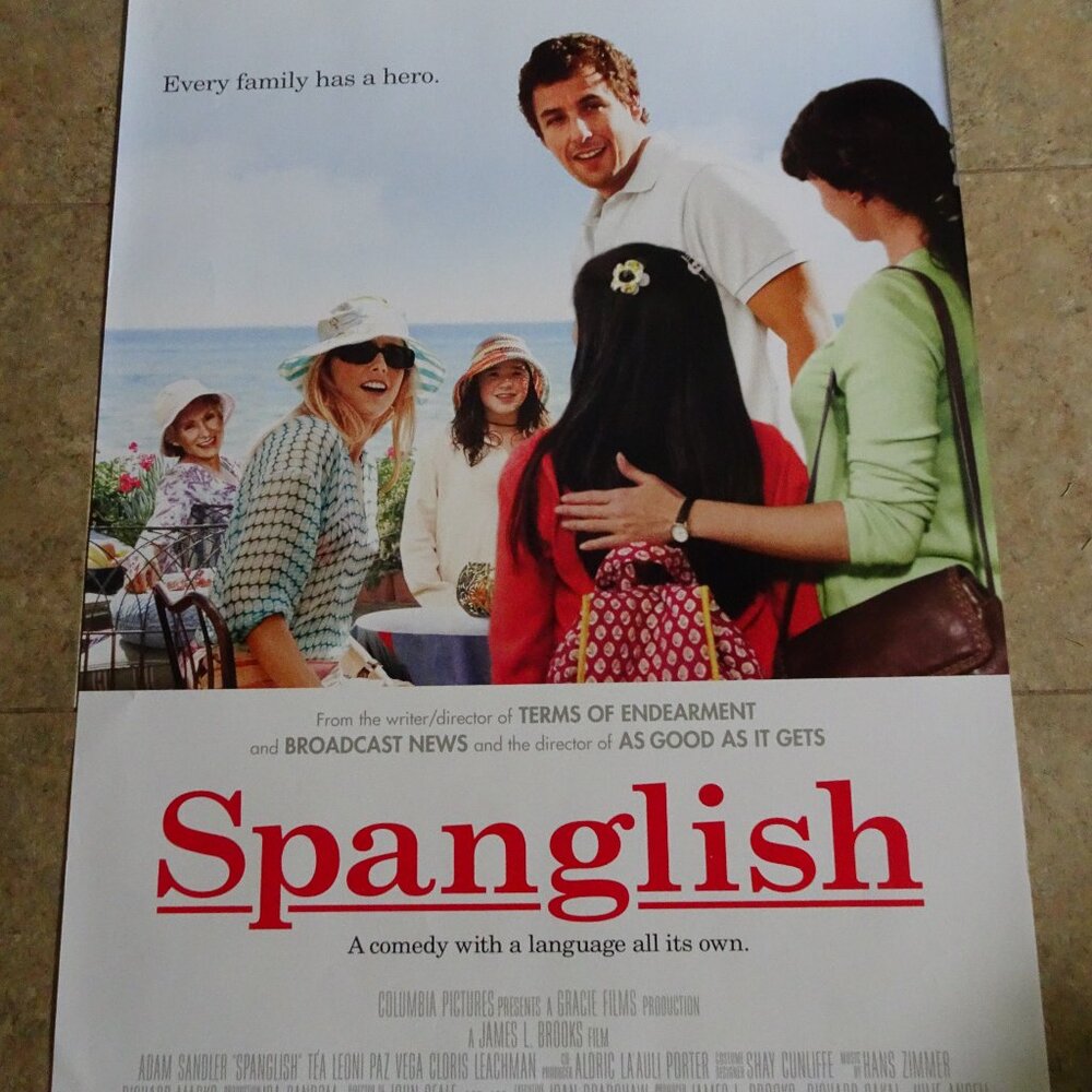 Spanglish - Movie Poster wih Adam Sandler and Tea Leoni as John & Deborah Clasky